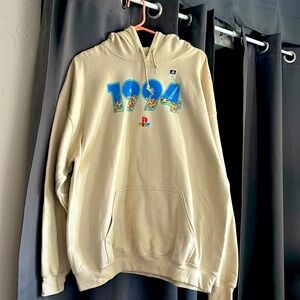 NWT hoodie sweatshirt XL beige, official licensed product of PlayStation.